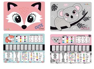 Picture of Podkład dwustronny dziewczęcy mix (10szt) BAMBINO