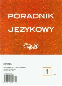 Picture of Poradnik Językowy 1/2011