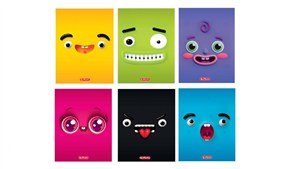 Picture of Zeszyt A5/32K kratka PP Funny faces (10szt)