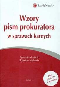 Picture of Wzory pism prokuratora w sprawach karnych z płytą CD