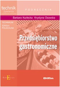 Picture of Przedsiębiorstwo gastronomiczne podręcznik Technikum, szkoła policealna