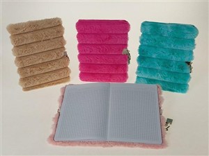 Obrazek Notes A5 w okładce pluszowej MIX