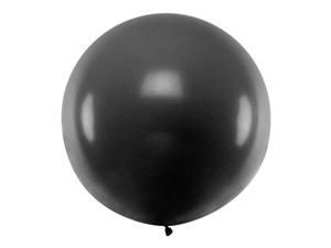 Obrazek Balon okrągły Pastel Black 1m