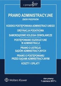 Picture of Prawo administracyjne Zbiór przepisów