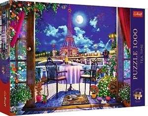 Obrazek Puzzle 1000 Premium Plus Quality Tea Time: Paryż w blasku księżyca