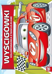 Picture of Wyścigówki. Kolorowanka z naklejkami