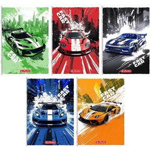 Obrazek Zeszyt A5/16K kratka Fast Car 70g (20szt)