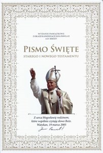 Picture of Pismo Święte Starego i Nowego Testamentu Wydanie pamiątkowe z okazji kanonizacji Jana Pawła II A.D. MMXIV