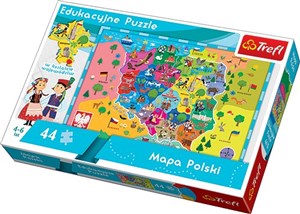 Obrazek Puzzle edukacyjne 44 Mapa Polski