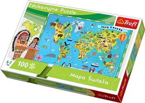 Picture of Puzzle edukacyjne 100 Mapa świata