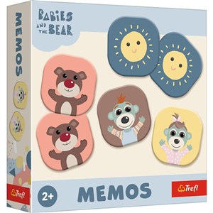 Obrazek Gra dla dzieci Memos, Bobaski i Miś