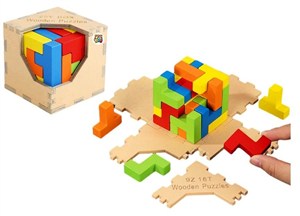 Obrazek Drewniana kostka magiczna