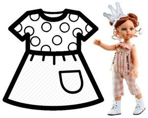 Obrazek Ubranko dla lalek 32cm