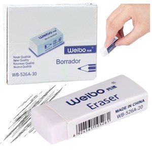 Obrazek Gumka do mazania biała 4cm (30szt)