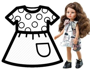 Obrazek Ubranko dla lalek 32cm