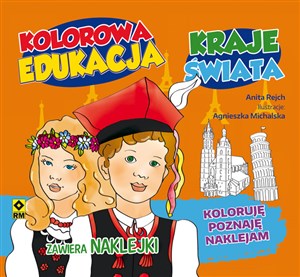 Obrazek Kolorowa edukacja Kraje świata Naklejka