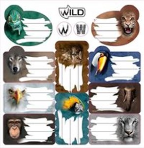 Obrazek Naklejki na zeszyty Wild 25 sztuk