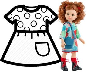 Obrazek Ubranko dla lalek 32cm