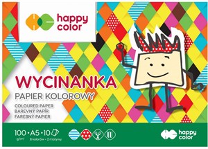 Obrazek Blok Wycinanka A5/10K 100g HAPPY COLOR