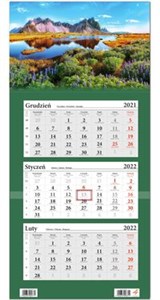 Picture of Kalendarz ścienny 2022 trójdzielny Góry z okienkiem