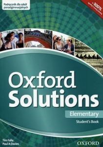 Picture of Oxford Solutions Elementary Podręcznik Szkoła ponadgimnazjalna
