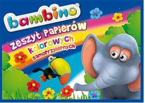 Picture of Zeszyt papierów kolorowych samoprzylepnych B4 Bambino 8 kartek