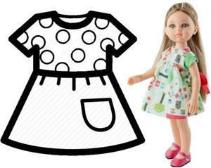 Obrazek Ubranko dla lalek 32cm