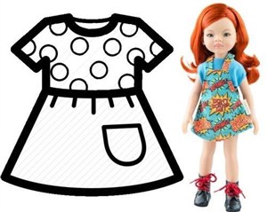 Obrazek Ubranko dla lalek 32cm