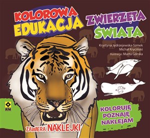Obrazek Kolorowa edukacja Zwierzęta świata Naklejka