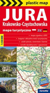 Obrazek Jura Krakowsko-Częstochowska foliowana mapa turystyczna 1:50 000 plastic map