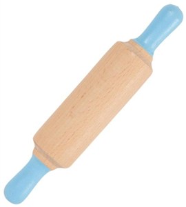 Obrazek Wałek do ciastoliny drewniany niebieski