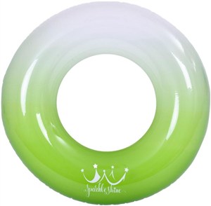 Obrazek Kółko do pływania tęczowe 90cm zielony
