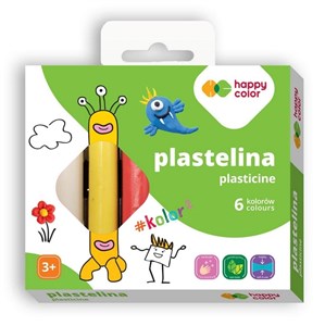 Picture of Plastelina szkolna okrągła 6 kolorów HAPPY COLOR
