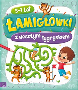 Obrazek Łamigłówki z wesołym tygryskiem 5-7 lat .