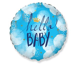 Obrazek Balon foliowy Hello Baby Boy FX 46cm