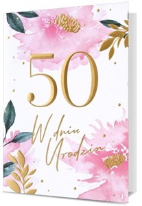 Obrazek Karnet B6 Urodziny 50