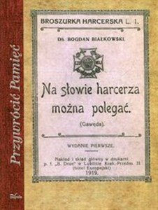 Picture of Na słowie harcerza można polegać Reprint z 1919 roku