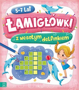 Obrazek Łamigłówki z wesołym delfinkiem 5-7 lat .