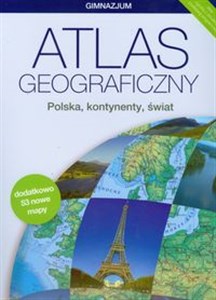 Obrazek Atlas geograficzny Polska kontynenty świat Gimnazjum