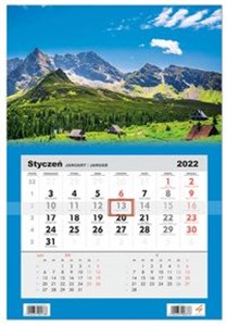 Obrazek Kalendarz ścienny 2022 jednodzielny Góry z okienkiem