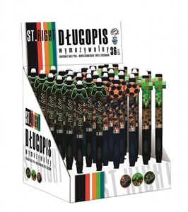 Picture of Display Długopis wymazywalny automatyczny mix chłopięcy display 36 szt.