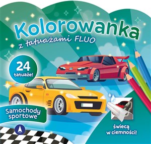 Picture of Kolorowanka z tatuażami FLUO Samochody sportowe