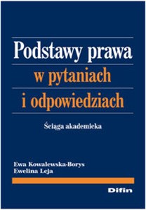 Picture of Podstawy prawa w pytaniach i odpowiedziach Ściąga akademicka
