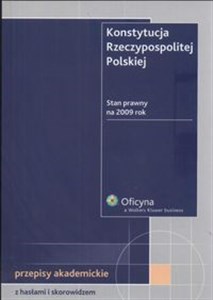 Obrazek Konstytucja Rzeczpospolitej Polskiej  Przepisy akademickie