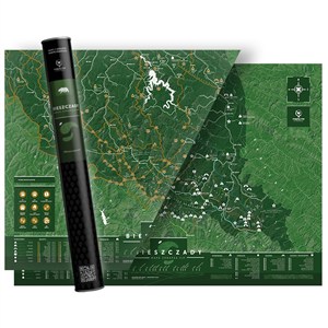 Picture of Mapa zdrapka Bieszczady vip