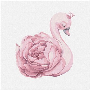 Picture of Malowanie po numerach - Księżniczka Łabędź 30x30cm