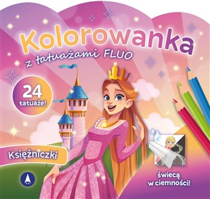 Picture of Kolorowanka z tatuażami FLUO Księżniczki