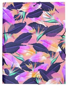 Obrazek Teczka A4 z gumką Tropical