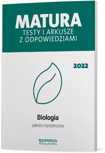 Picture of Matura 2022 Testy i arkusze z odpowiedziami Biologia Zakres rozszerzony