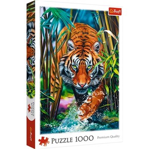 Obrazek Puzzle 1000 Drapieżny Tygrys